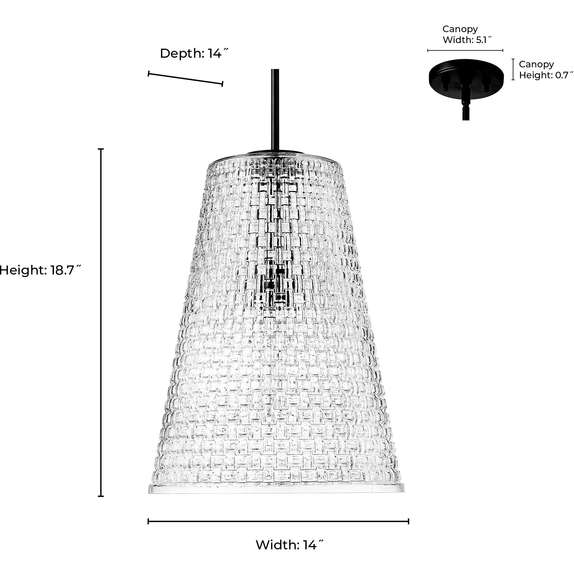 Saben 1 Light 14 inch Modern Gold Pendant Ceiling Light